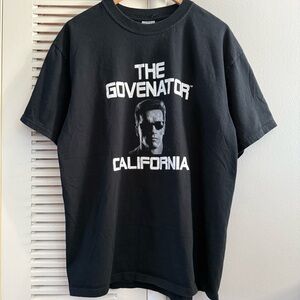 Vintage The Governator Arnold Schwarzenegger Terminator Parody T-shirt